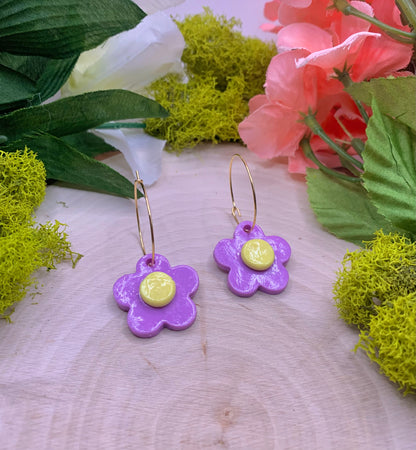 Flower Blossom Hoops