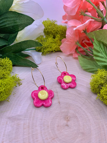 Flower Blossom Hoops