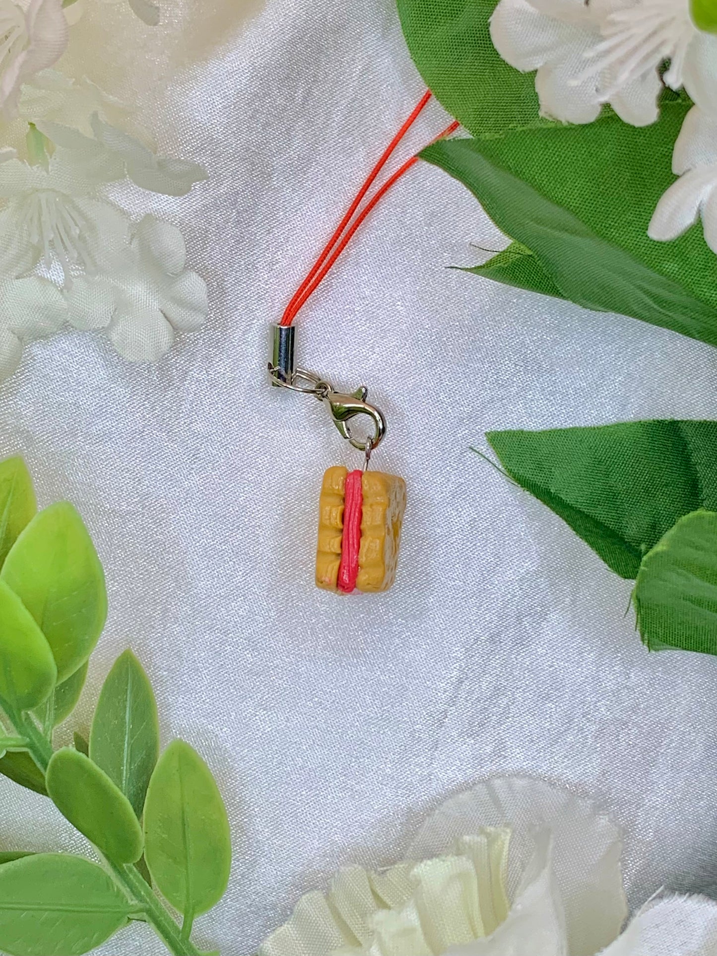 Raspberry Biscuit Charm