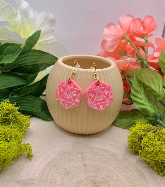 Lucky d20 Earrings